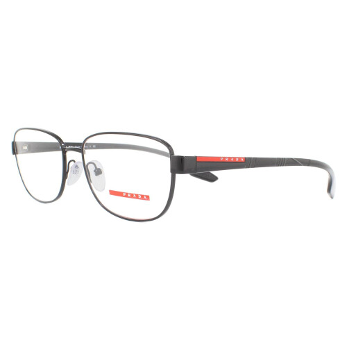 Prada Prada Sport Glasses Frames PS52LV 1AB1O1 Black Rubber Men 1