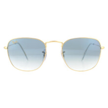 Ray-Ban Sunglasses Frank Legend RB3857 91963F Polished Gold Light Blue