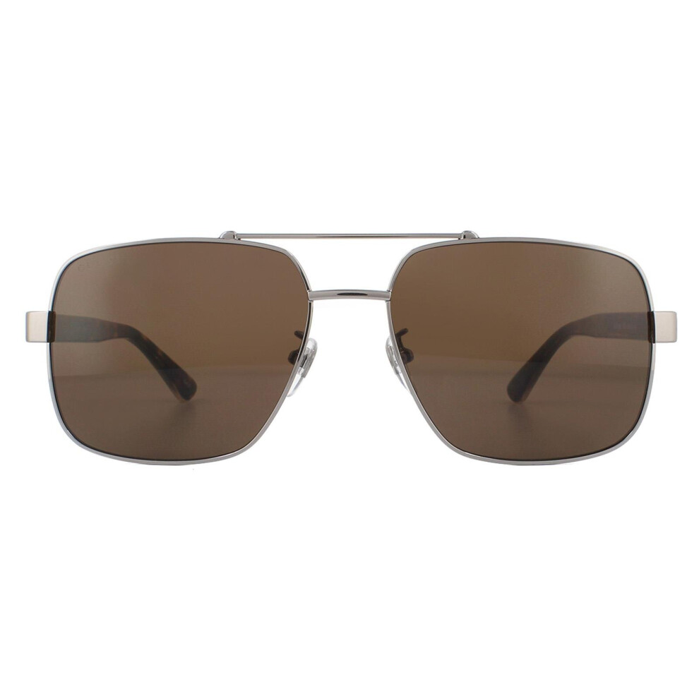 Gucci Sunglasses GG0529S 002 Ruthenium Havana Brown