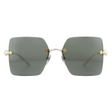 Gucci Sunglasses GG0644S 001 Silver Grey