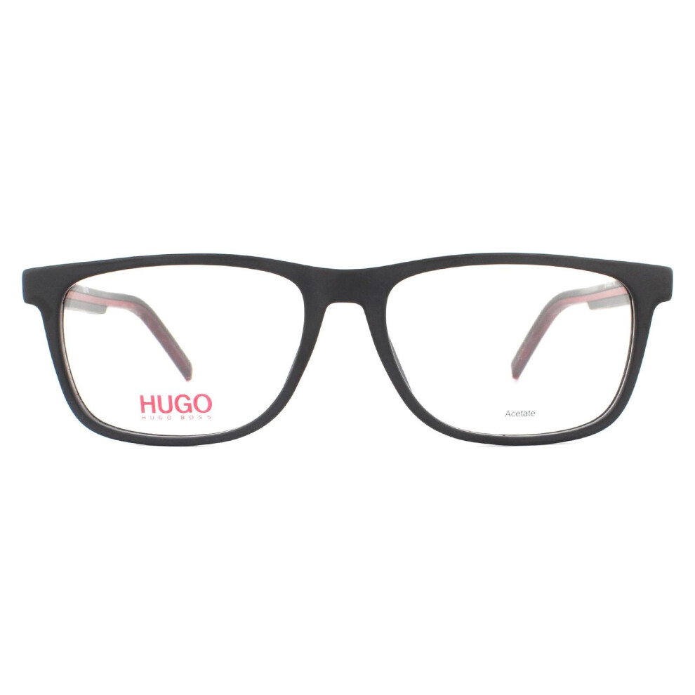Hugo by Hugo Boss Glasses Frames HG 1005 BLX Matte Black Red Men
