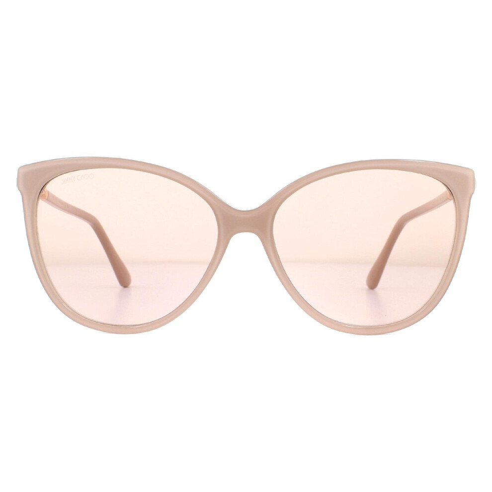 Jimmy Choo Sunglasses Lissa/S Kon K1 Nude Glitter Gold Mirror Cream,Gold