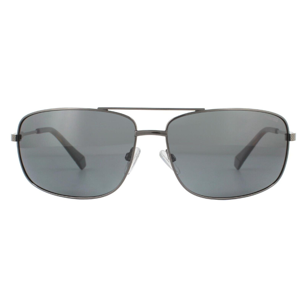 Polaroid Sunglasses Pld 2101/S Kj1 M9 Dark Ruthenium Polarized Grey