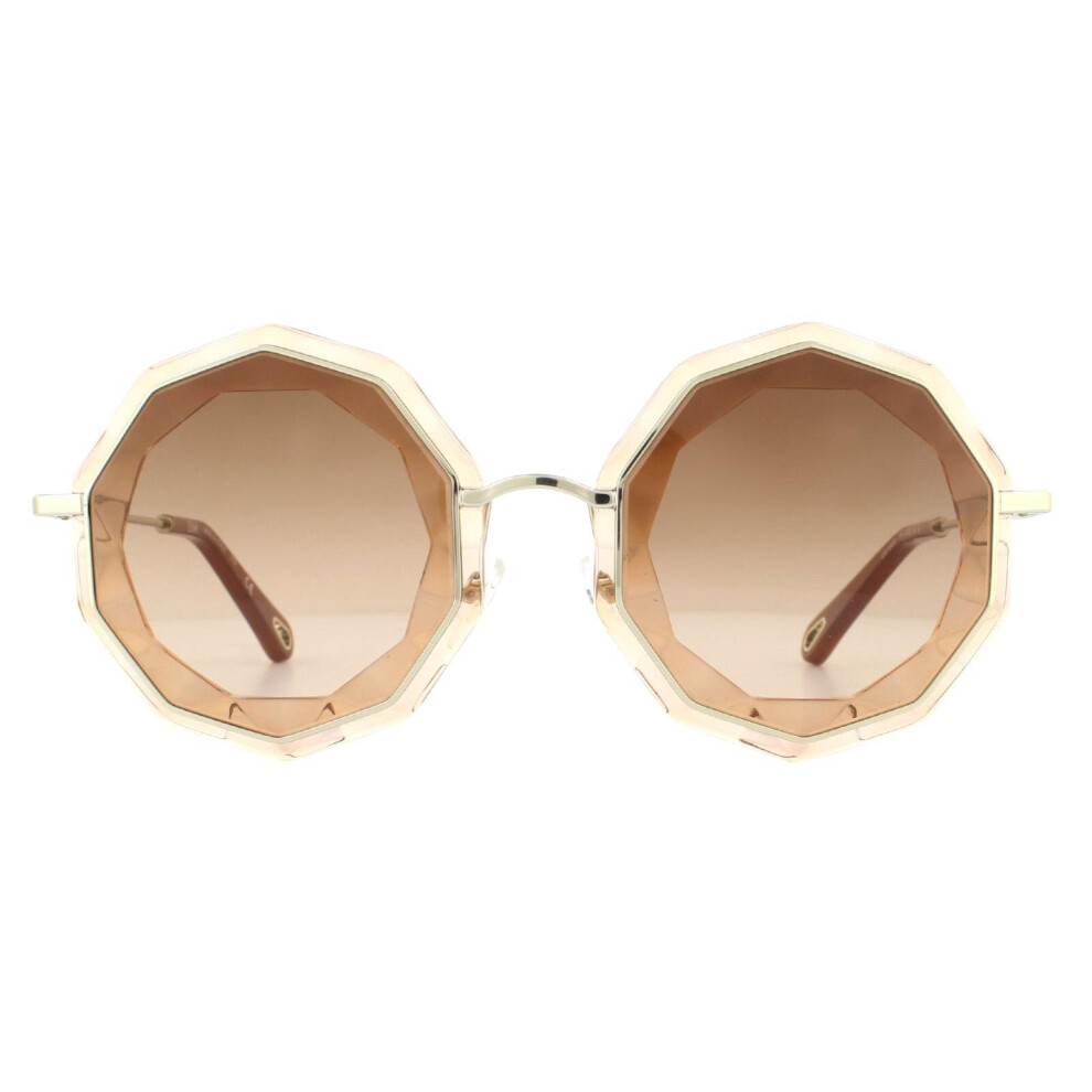 Chloe Sunglasses CE160S 724 Gold Peach Brown Gradient