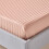 Homescapes (Single, Taupe) Egyptian Cotton Flat Sheet Single 330 Thread Count Satin Stripe 2