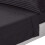 Homescapes (King, Black) Egyptian Cotton Flat Sheet Single 330 Thread Count Satin Stripe 1