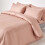 Homescapes (Single, Taupe) Egyptian Cotton Flat Sheet Single 330 Thread Count Satin Stripe 3