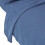 Homescapes (Super-King, Navy) Luxury Soft Linen Flat Sheet Plain Textured 100% Cotton Blend 1