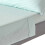 Homescapes (Double, Blue) Egyptian Cotton Flat Sheet Single 330 Thread Count Satin Stripe 1