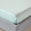 Homescapes (King, Blue) Egyptian Cotton Flat Sheet Single 330 Thread Count Satin Stripe 2