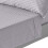 Homescapes (King, Grey) Egyptian Cotton Flat Sheet Single 330 Thread Count Satin Stripe 1