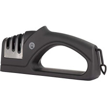 MasterChef Manual 3-in-1 Knife Sharpener, Coarse, Medium & Fine Sharpening, Ergonomic Handle