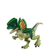 (Dilophosaurus F) Jurassic Dinosaur Building Blocks Park Compatible Major Brand