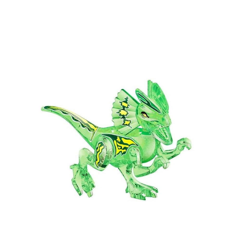 (Dilophosaurus C) Jurassic Dinosaur Building Blocks Park Compatible Major Brand