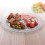 URBN-CHEF (Large Round - 4 Sections) Glass Condiments Snacks Tray Dish Serving Platter 2