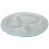 URBN-CHEF (Large Round - 4 Sections) Glass Condiments Snacks Tray Dish Serving Platter 3