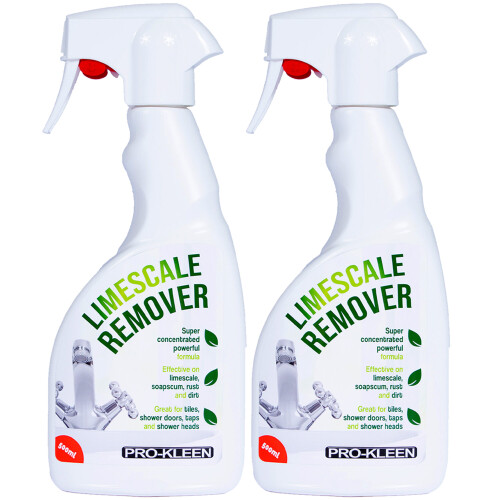 Pro-Kleen (2 x 500ml) Pro-Kleen Limescale Remover Bathroom Cleaner Spray