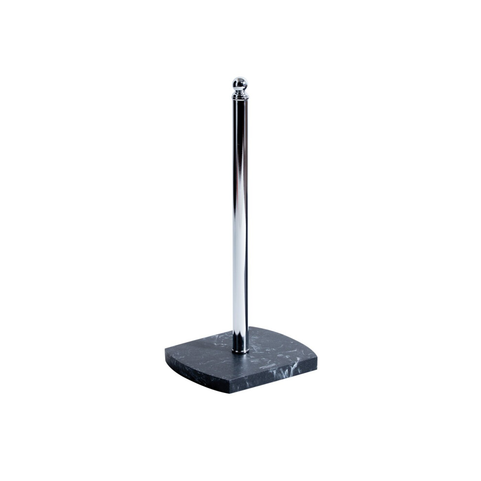 Octavia Grey Resin Marble Freestanding Spare Toilet Paper Holder Storage