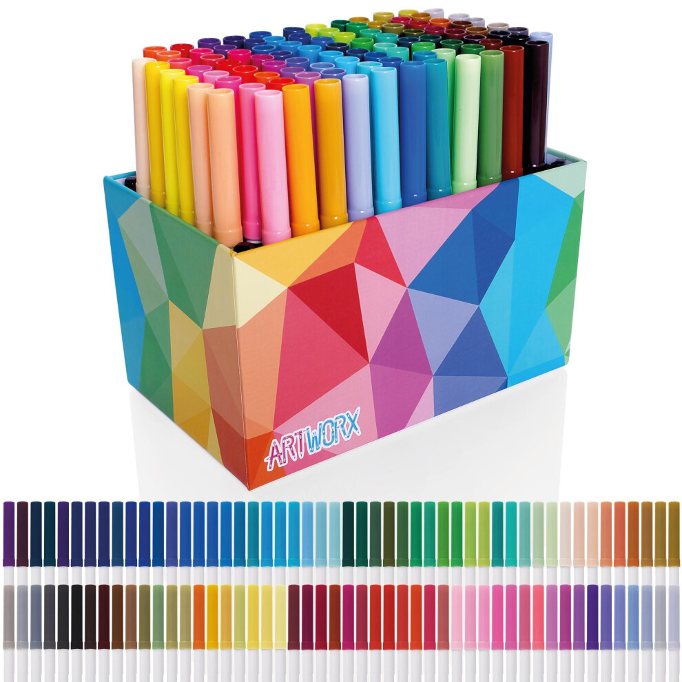 Artworx 72 Felt Tip Pens Box Set