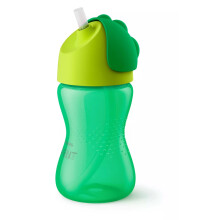 Philips Avent Straw Cup | Learning Cup Drinking Bottle (Green, 300ml)