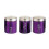 SQ Professional (Amethyst - Purple) SQ Professional Gems 3pc Kitchen Canister Set 1