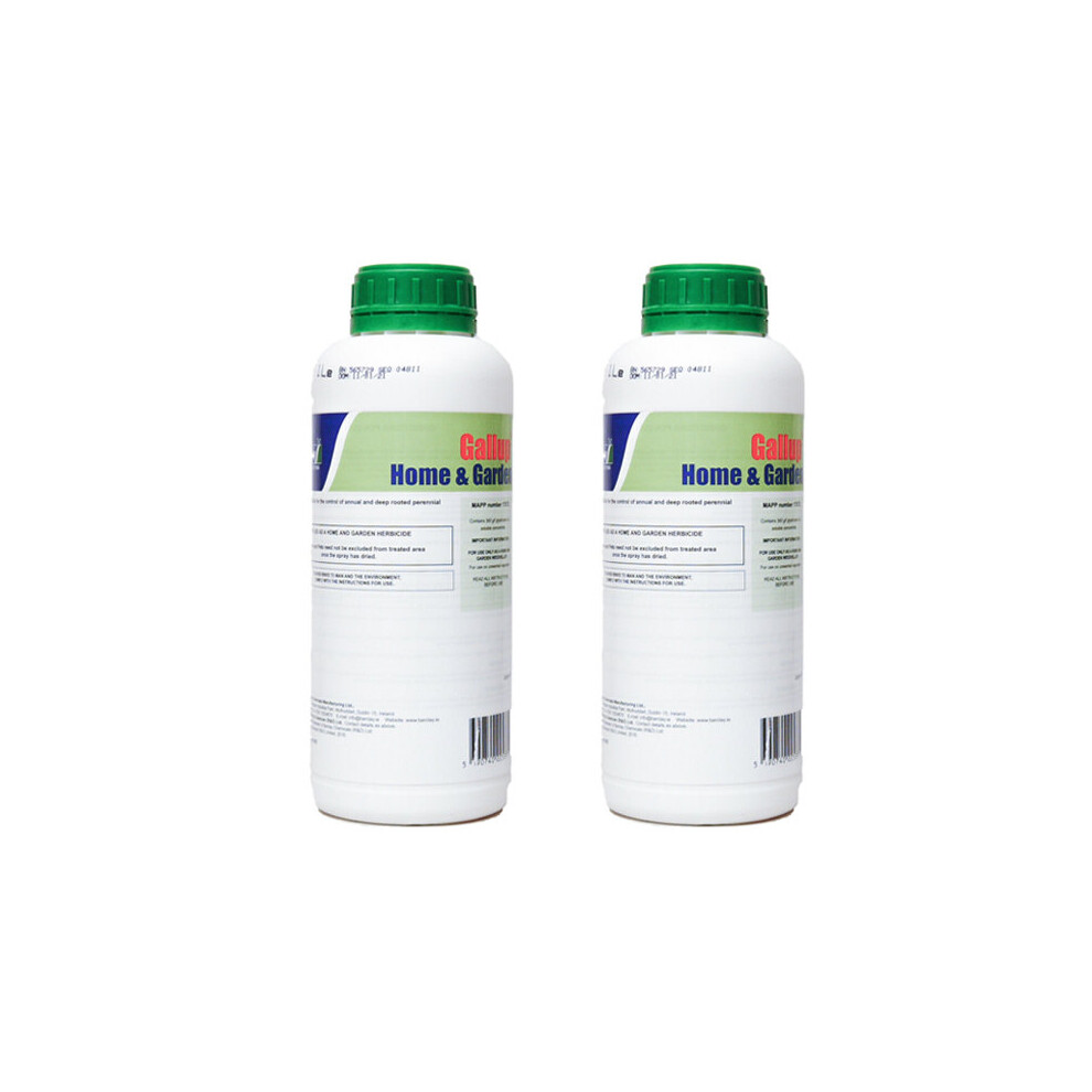 2 Litre Gallup Home & Garden Weed Killer Glyphosate Commercial Strength