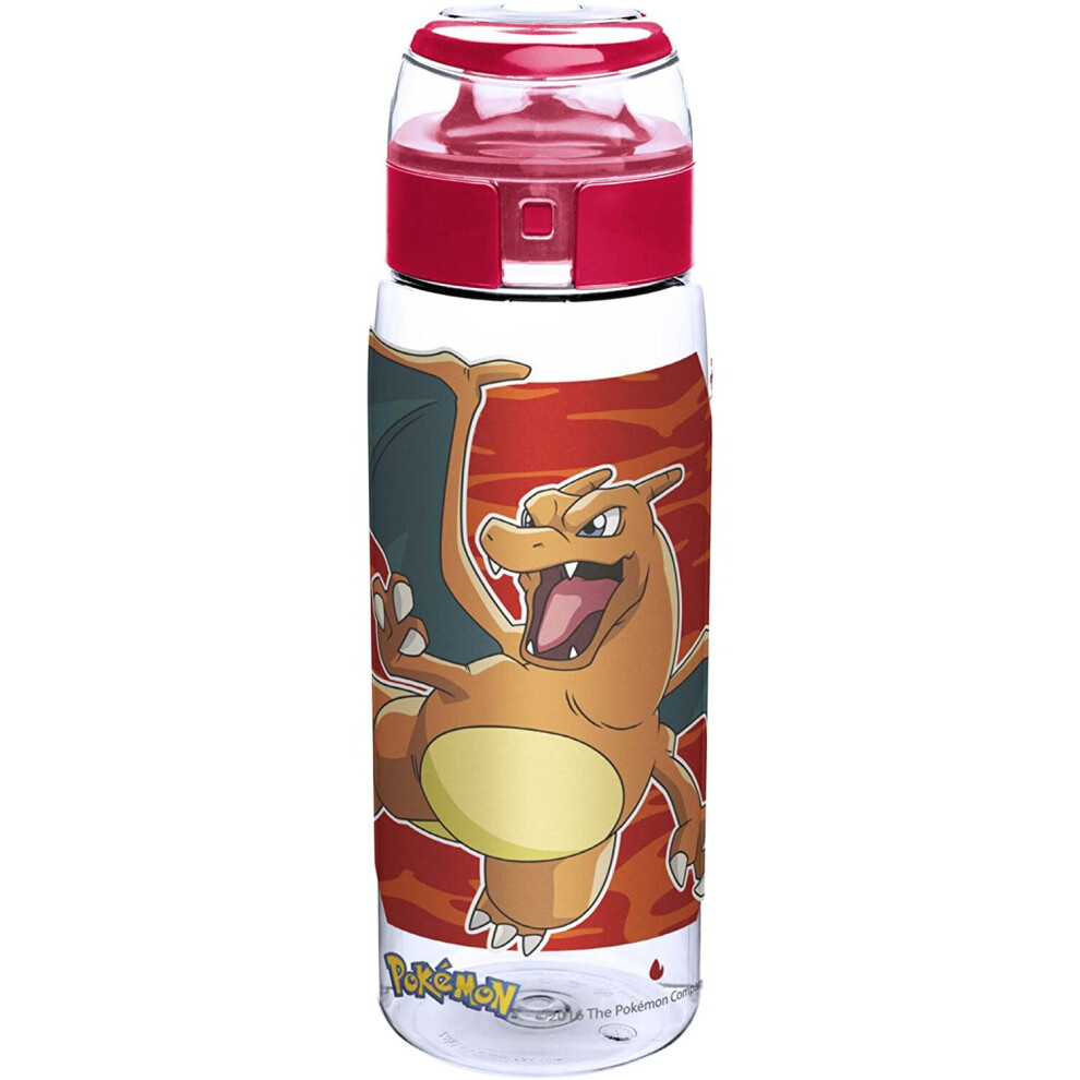 Water/Drinking Bottle - Flip Top - Kids/Adult - POKEMON - Charizard