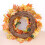 Living And Home 50CM Halloween Fall Maple Pumpkin Wreath 2