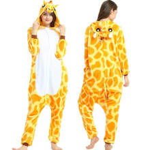 (Giraffe, L) Unisex adult animal one-piece leisure wear pajamas
