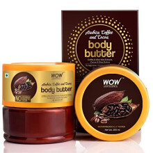 WOW Skin Science Arabica Coffee and Cocoa Body Butter for All Skin Type- No Parabens, Silicones, Mineral Oil and Color, 200 ml