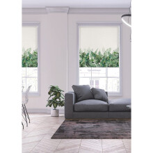 (120 cm Width x 140 cm Drop, Climbing Leaves) Lister Cartwright Blackout Roller Blinds Windows Child Safety Cut To Size Fitting Included Beautiful Design, Climbing Leaves