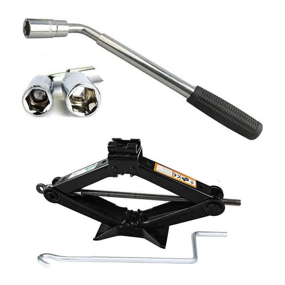 Universal scissor jack  2  Ton car lift Jack+Extendable wheel brace wrench wheel-image-OPC-P896TZY-NEW