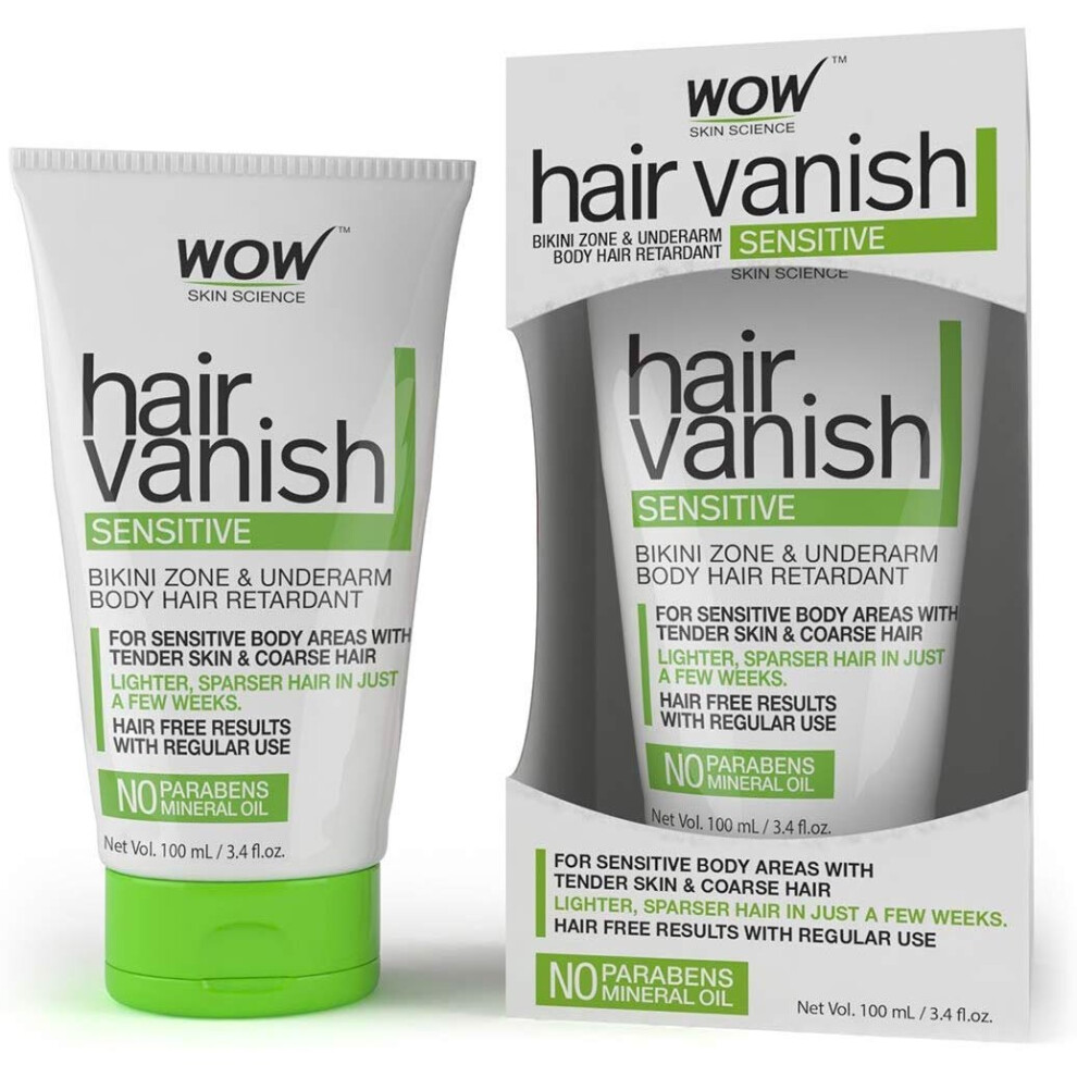 WOW Hair Vanish Sensitive - No Parabens and Mineral Oil, 100 ml