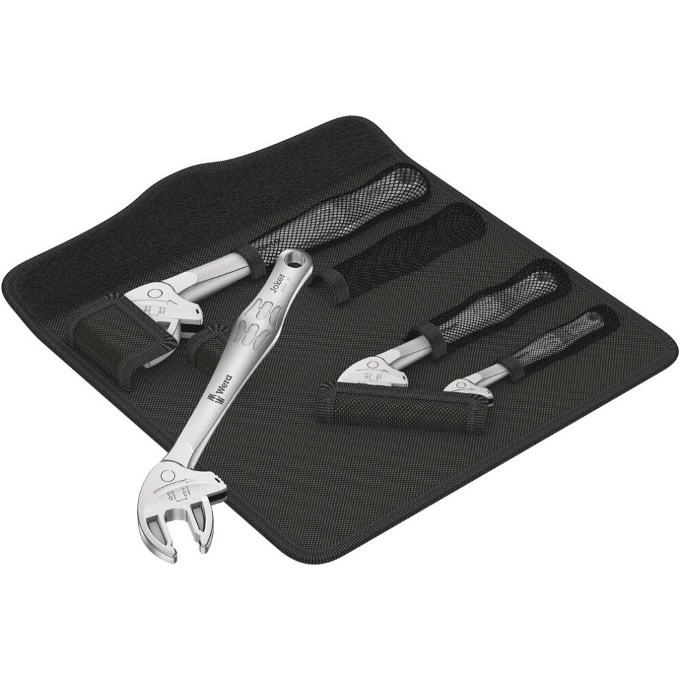 Wera 020110 JOKER 6004 Set 1 Self-Setting 4 Pc Adjustable Spanner Set