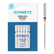 Schmetz ELX705 Serger Needles -Size 12/80 5/Pkg