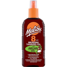 Malibu Bronzing Tanning Oil Spray SPF 8 With Argan Oil 200ml