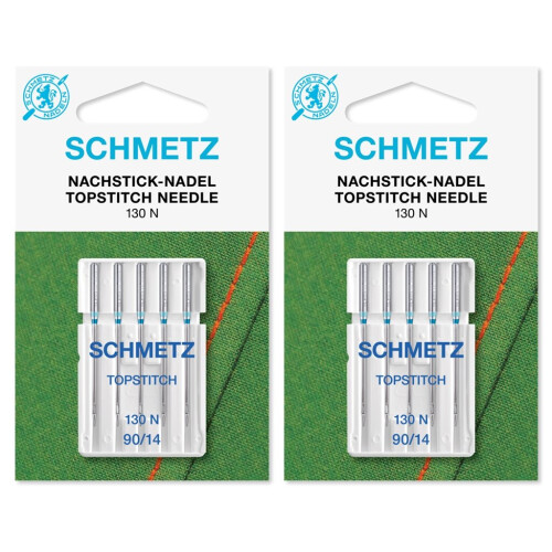 Topstitch Machine Needle-Size 90/14 5/Pkg (2 Pack)