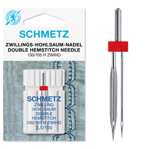 Schmetz Double Hemstitch Machine Needle-Size 16/100 1/Pkg