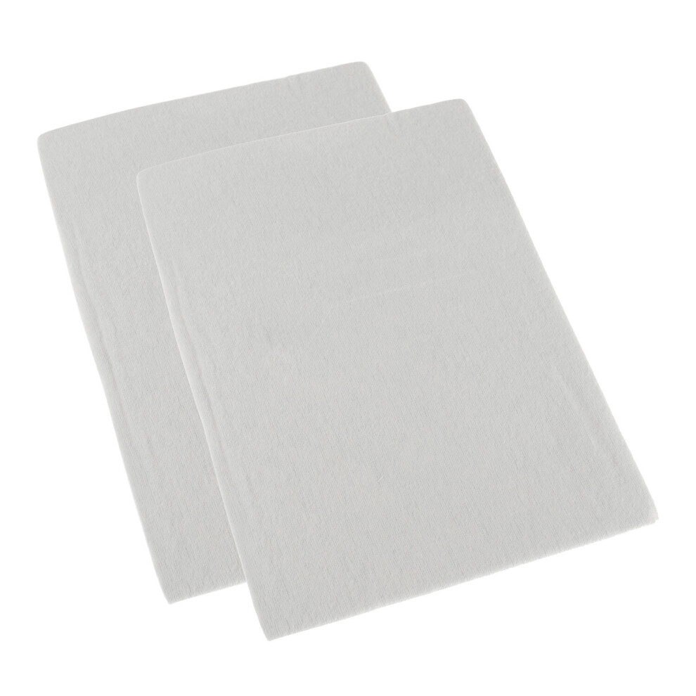 Homescapes (70 X 140 Cm, White) Brushed Cotton Fitted Cot Sheet, Set Of Two