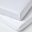 Homescapes (70 x 140 cm, White) Cot Fitted Sheets 2 Pack Organic Cotton with Fully Elasticated Skirt  400 TC 1
