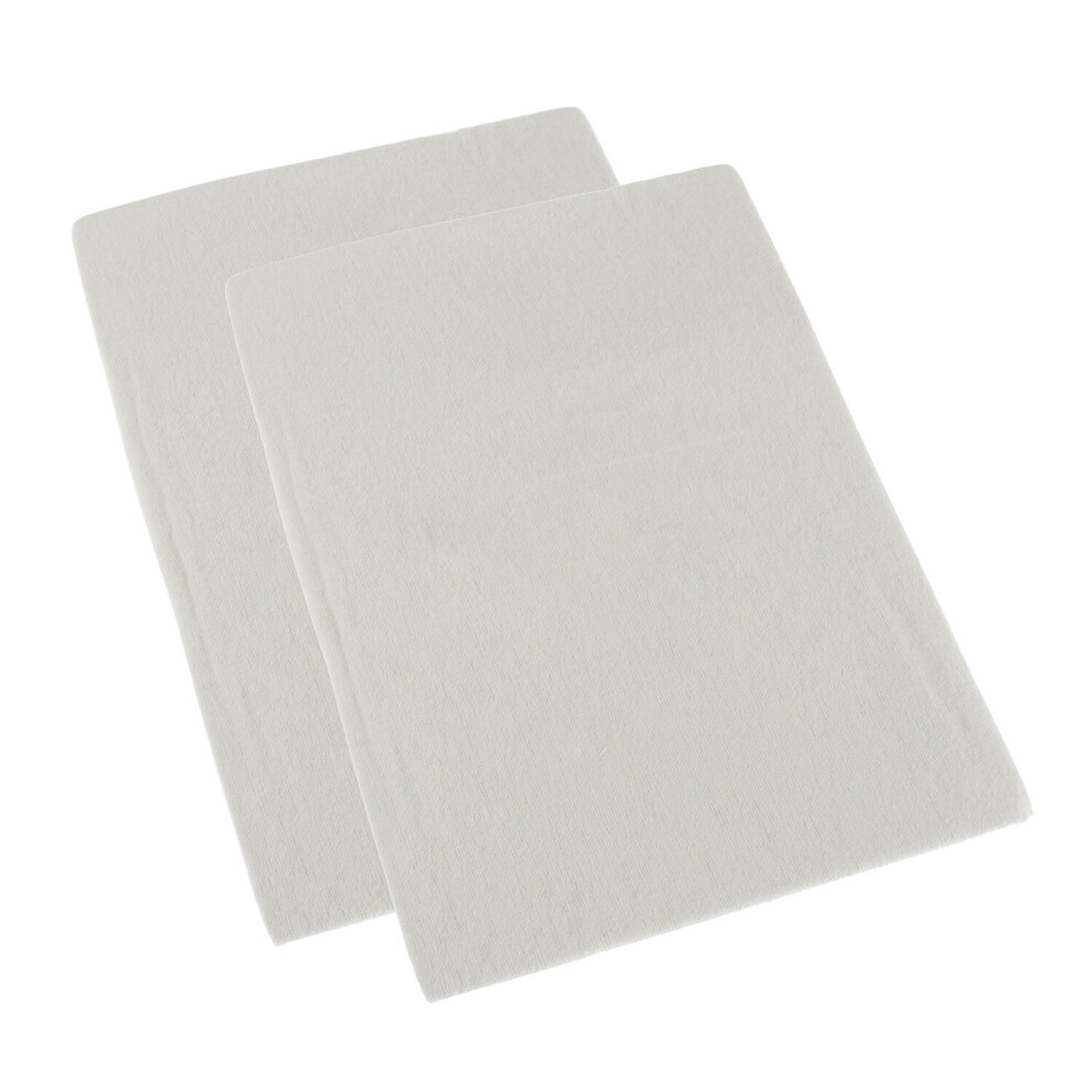 (60 x 120 cm, Cream) Brushed Cotton Fitted Cot Sheet, Set of Two