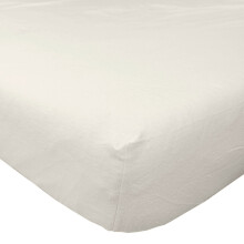 (King, Cream) Luxury Flannelette Beige Brushed Cotton Fitted Sheet