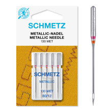 Schmetz Metallic Machine Needles-Size 12/80 5/Pkg