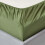 Homescapes (Single, Green) Organic Cotton Extra Deep Fitted Sheet (18") 400 Thread Count with Fully Elasticated Skirt 2