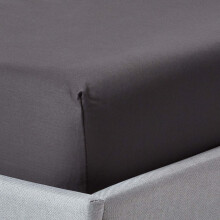 (Single, Dark Grey) 1000 Thread Count Egyptian Cotton Extra Deep Fitted Sheet (18") with Fully Elasticated Skirt