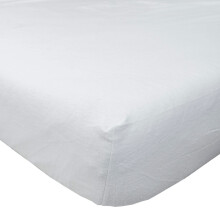 (King, White) Luxury Flannelette Beige Brushed Cotton Fitted Sheet
