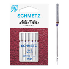 Euro-Notions Schmetz Leather Machine Needles, Size 16/100 5/Pkg