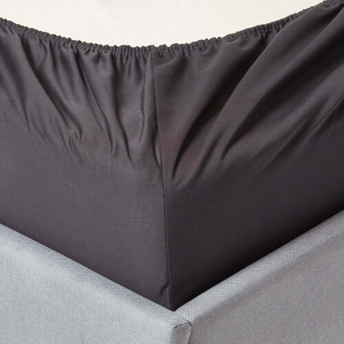 Homescapes (Super-King, Dark Grey) 1000 Thread Count Egyptian Cotton Extra Deep Fitted Sheet (18") with Fully Elasticated Skirt 1