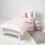 Homescapes (60 x 120 cm, Pink) Cot Fitted Sheets Pack Egyptian Cotton with Fully Elasticated Skirt 330 Thread Count 2