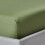 Homescapes (Single, Green) Organic Cotton Extra Deep Fitted Sheet (18") 400 Thread Count with Fully Elasticated Skirt 1